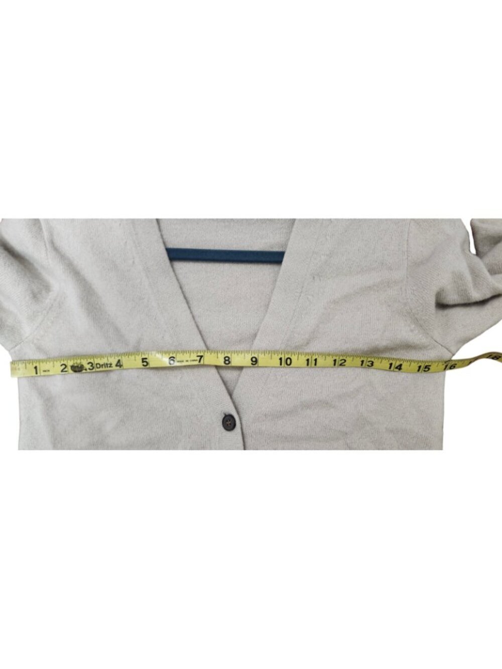 J.Crew Women’s 100% Cashmere Cardigan Gray Size S Zip Pocket Button Front Soft - Picture 7 of 9